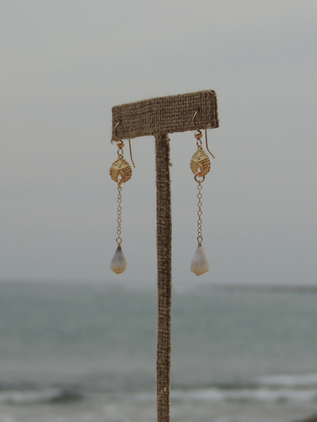 Sand Dollar Charm Earrings