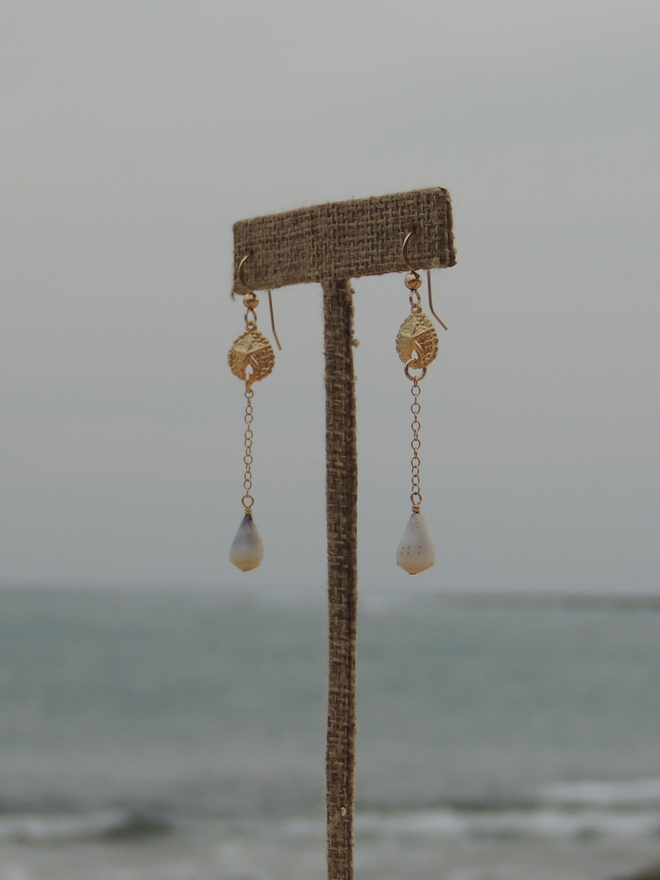 Sand Dollar Charm Earrings