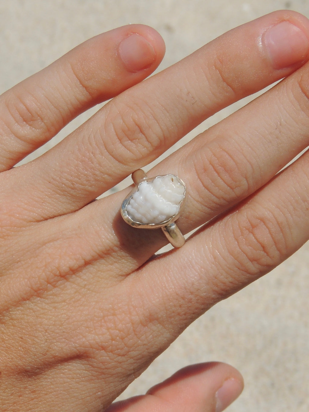 Lattice Miter Shell Ring (6)