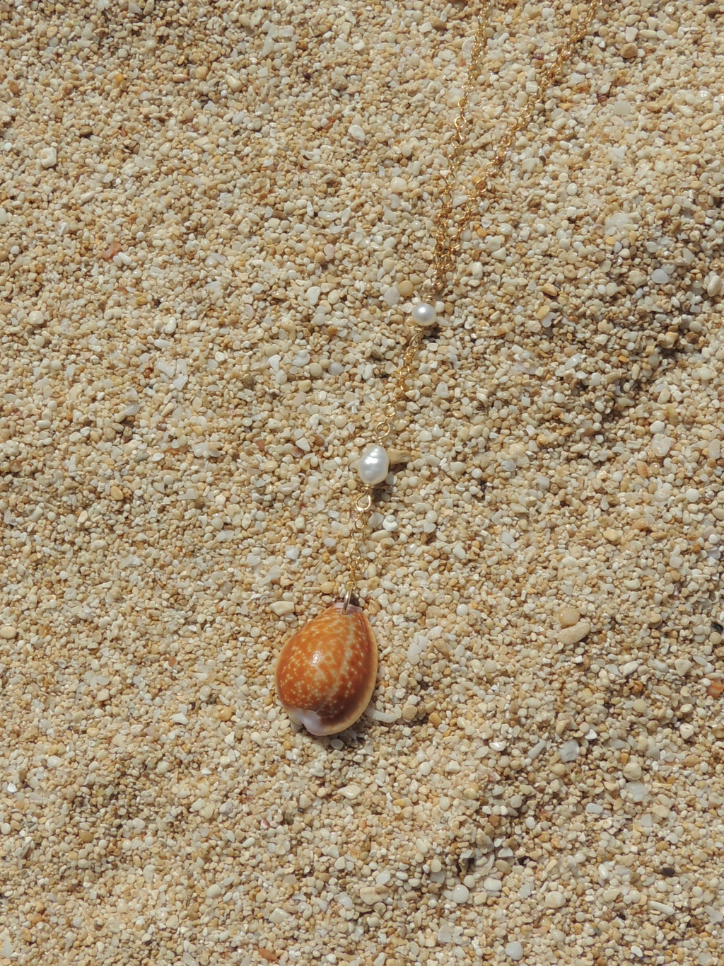 Honey Cowrie Shell Necklace