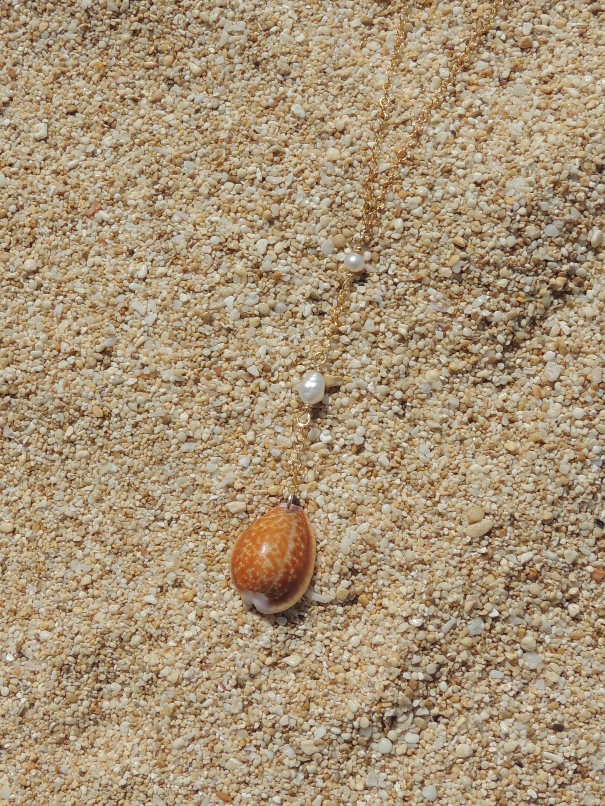 Honey Cowrie Shell Necklace
