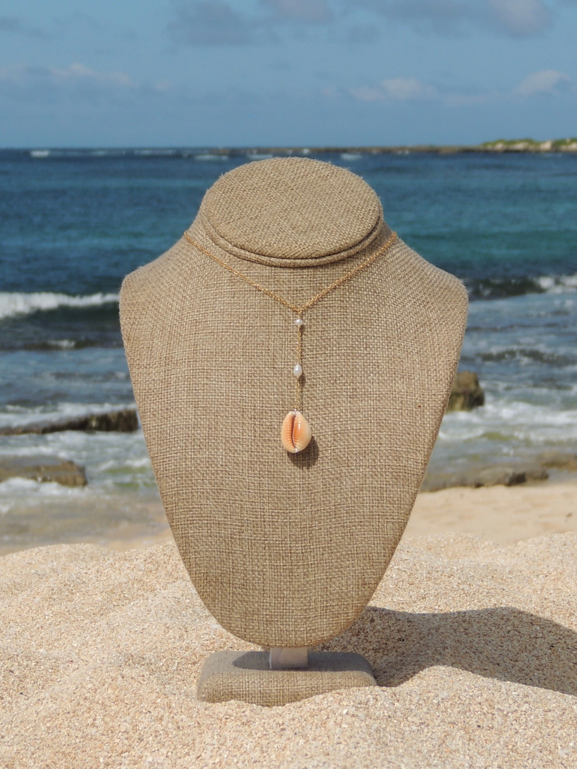 Honey Cowrie Shell Necklace