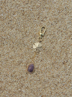 Honey Cowrie Shell Keychain