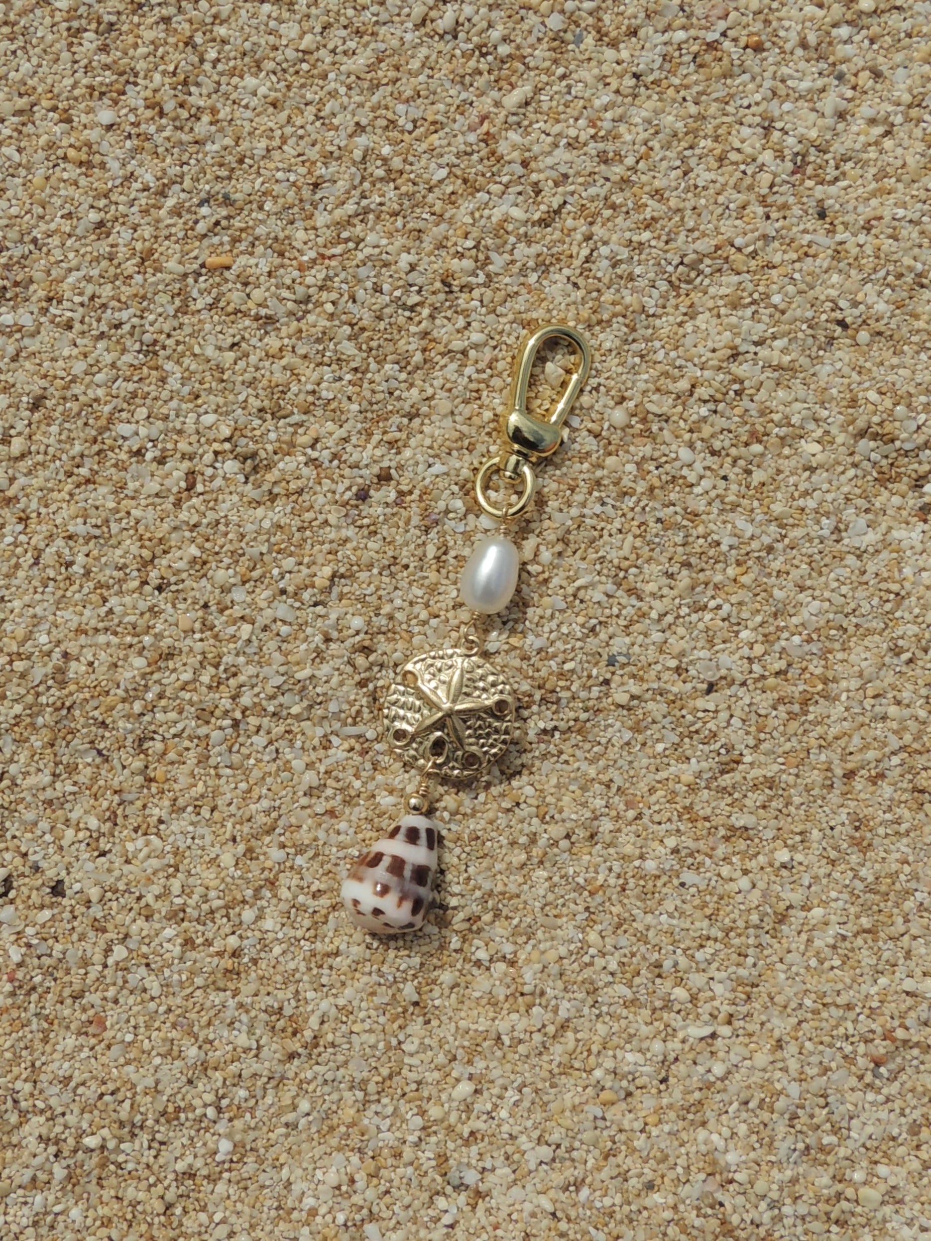 Hebrew Cone Shell Keychain