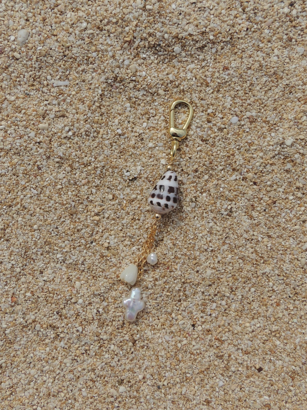 Hebrew Cone Shell Keychain