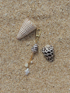 Hebrew Cone Shell Keychain