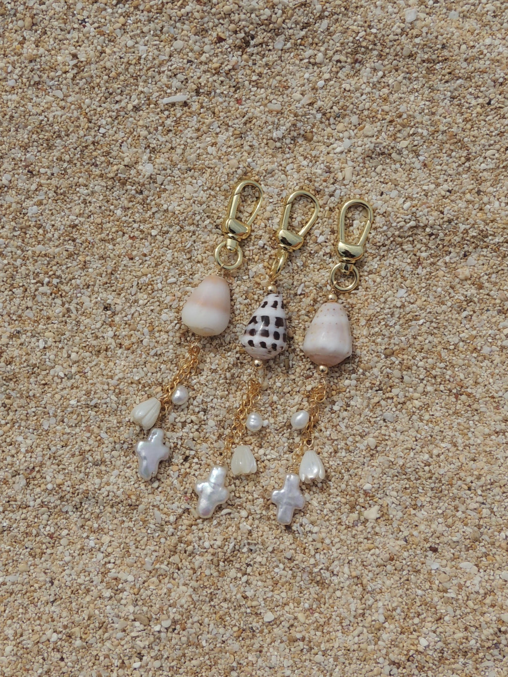 Hebrew Cone Shell Keychain