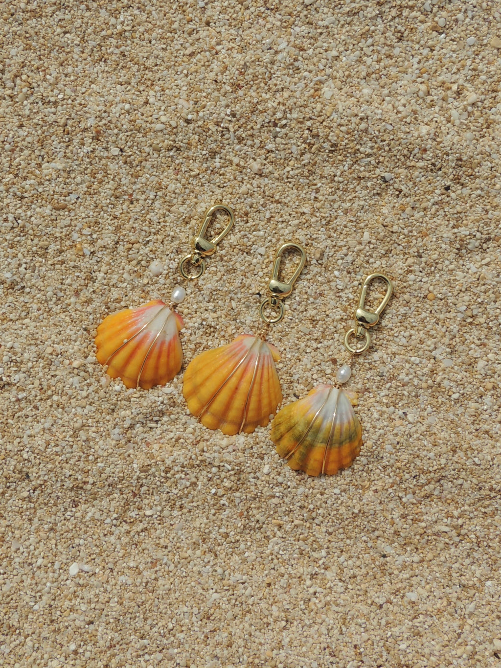 Sunrise Shell Keychain