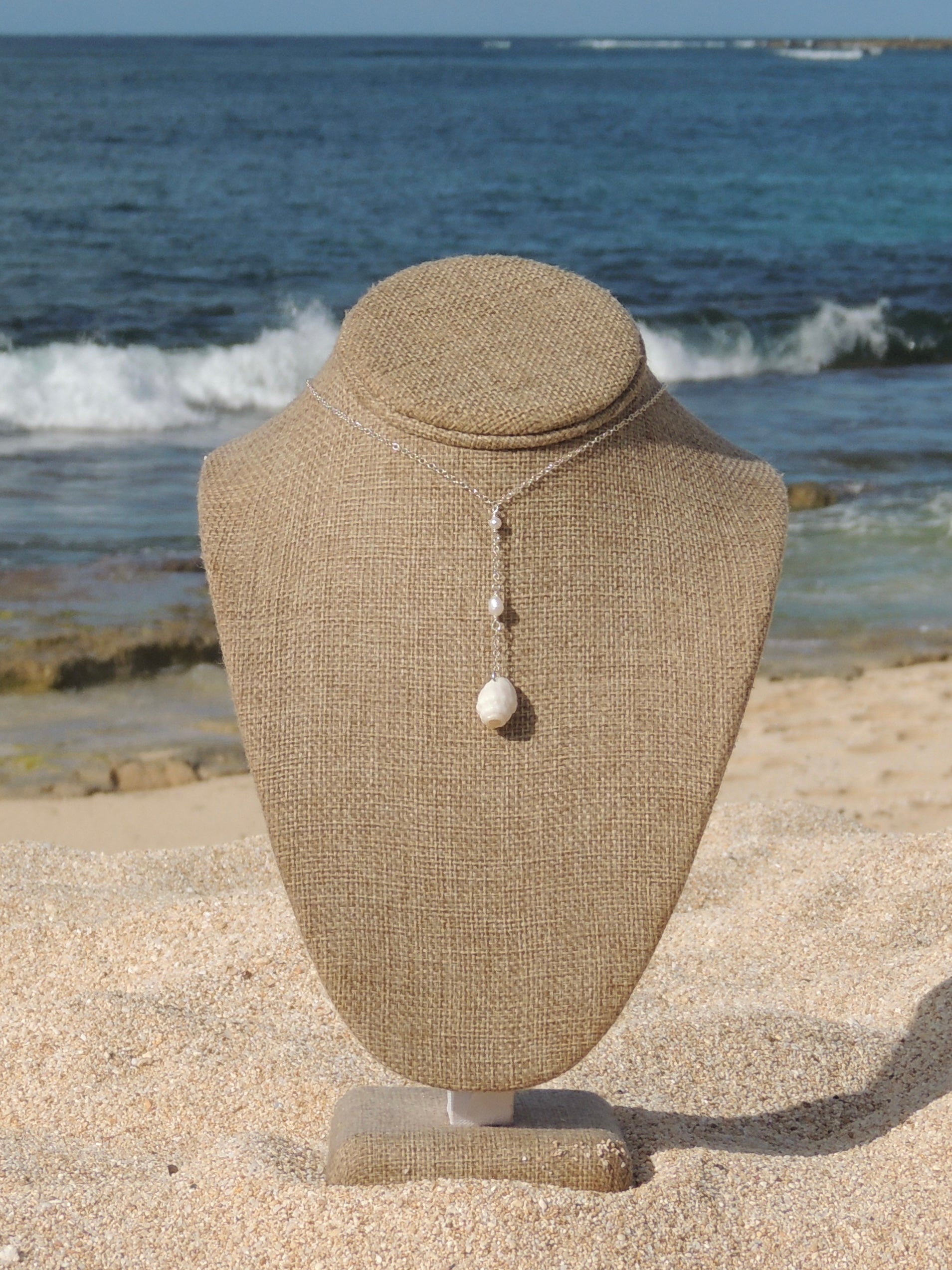 Lattice Miter Shell Necklace