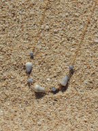 Cone Shell Choker / Blue Beads