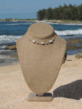 Cone Shell Choker / Blue Beads