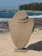 Cone Shell Choker / Blue Beads