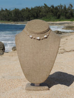 Cone Shell Choker / White Pearls