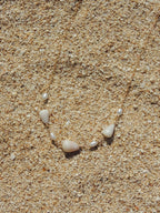 Cone Shell Choker / White Pearls