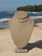 Cone Shell Choker / White Pearls