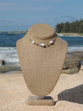 Cone Shell Choker / Black Pearls
