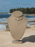 Cone Shell Choker / White Pearls