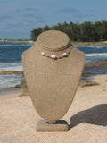 Cone Shell Choker / Gold Pearls
