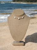 Cone Shell Choker / White Pearls