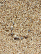 Cone Shell Choker / Blue Beads