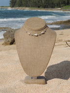 Cone Shell Choker / Blue Beads