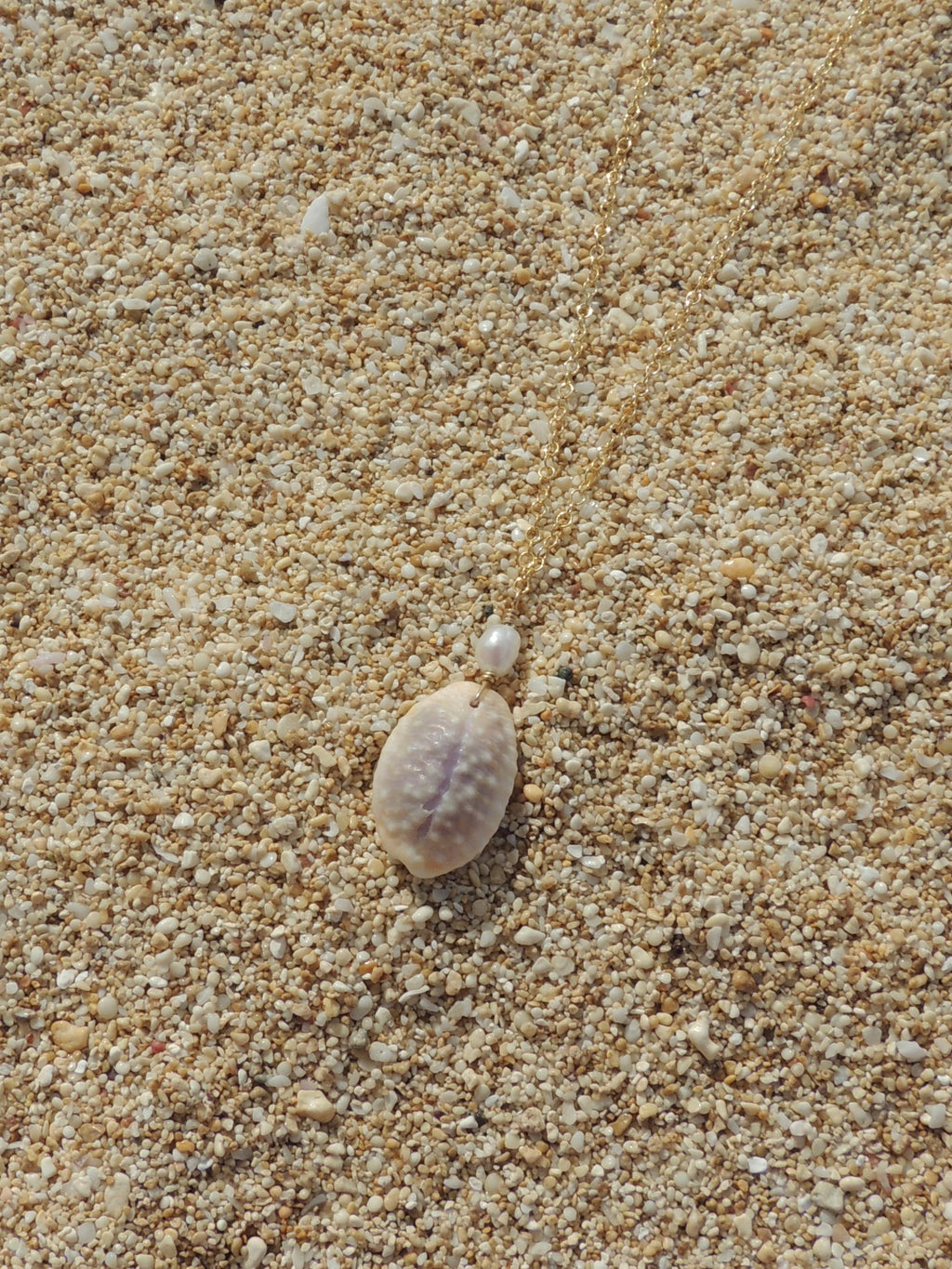 Granulated Cowrie Shell Necklace