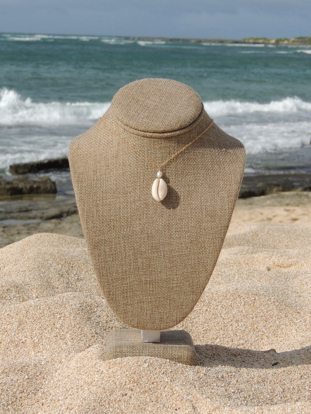 Granulated Cowrie Shell Necklace