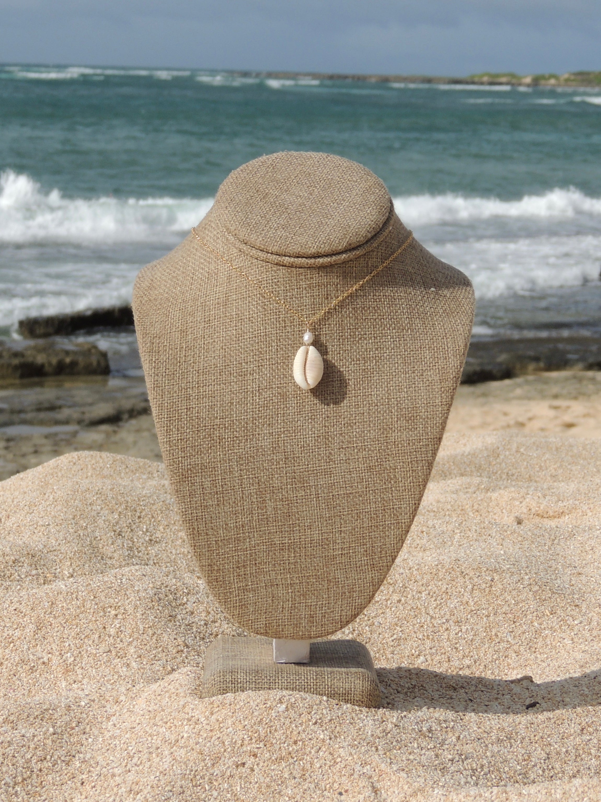 Granulated Cowrie Shell Necklace