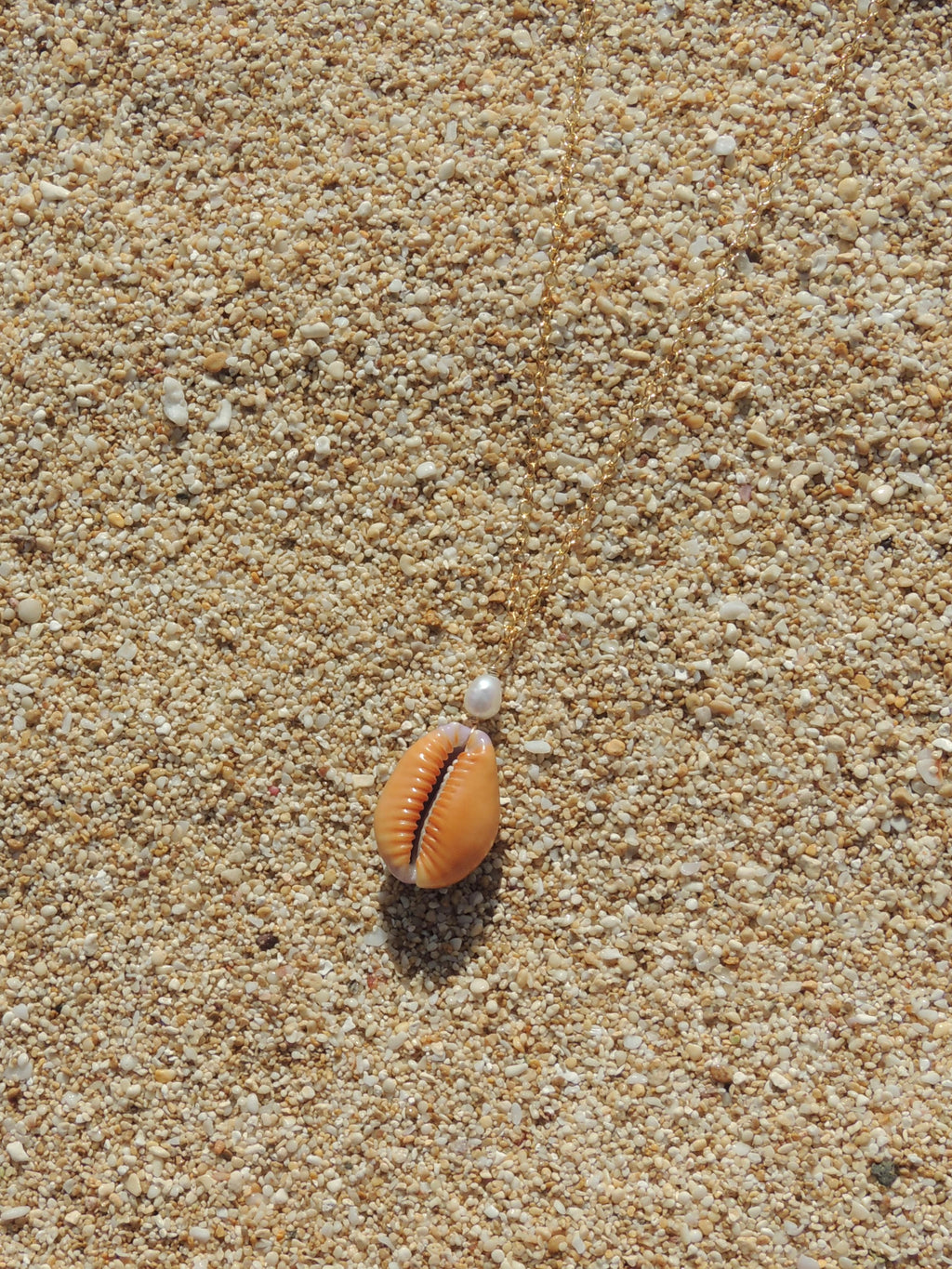 Honey Cowrie Shell Necklace