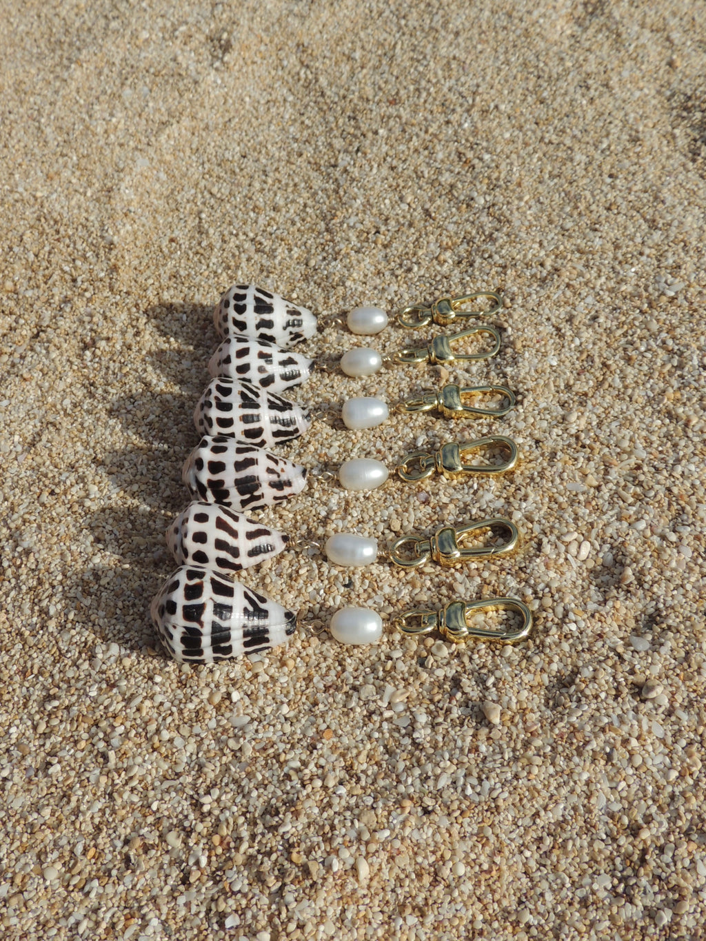 Hebrew Cone Shell Keychain