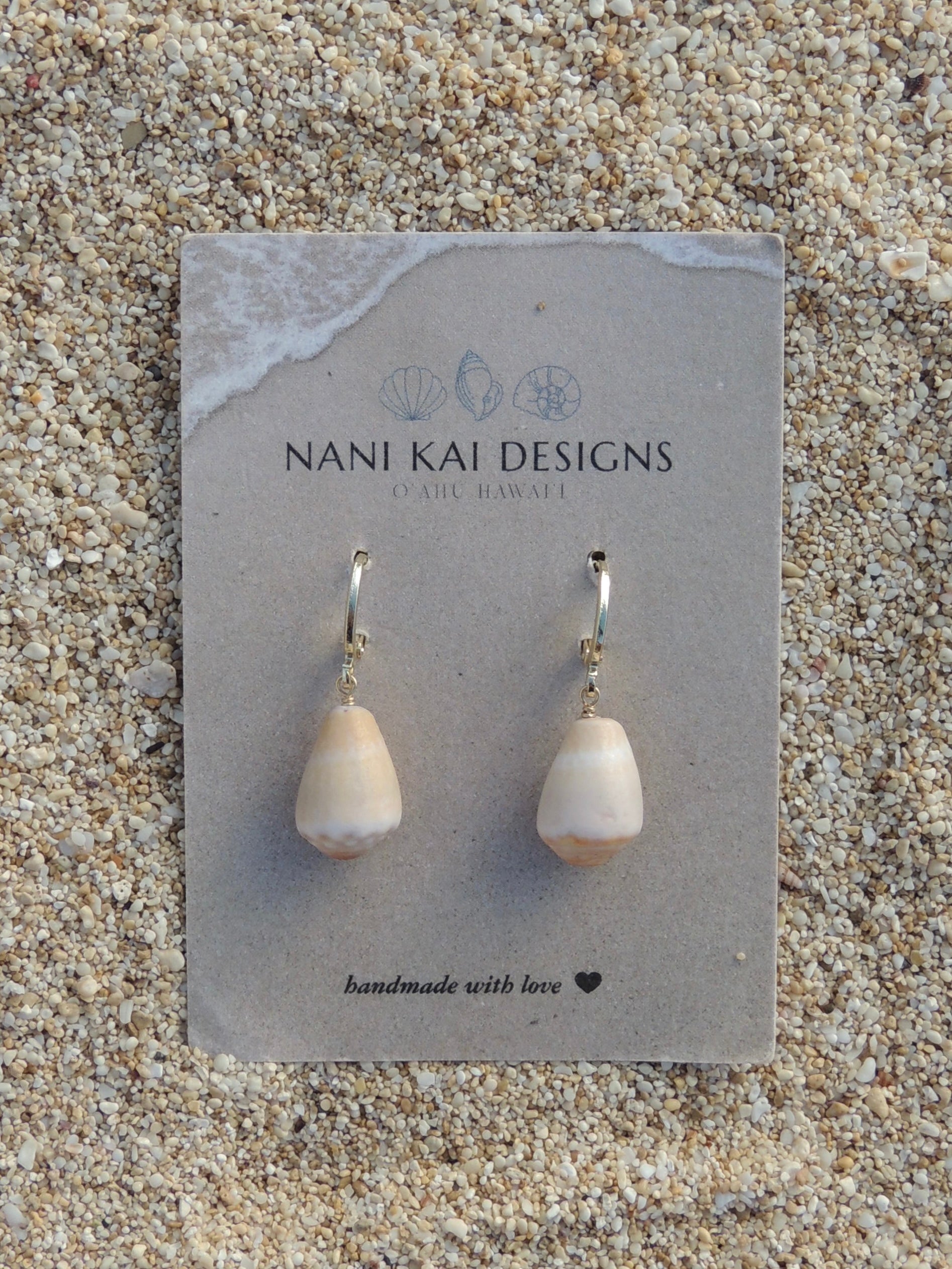 Pastel Cone Shell Huggies