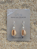 Honey Cowrie Shell Huggies