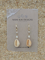 Honey Cowrie Shell Huggies