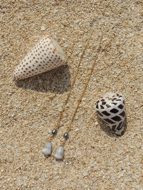 Cone Shell / Black Pearl Threaders