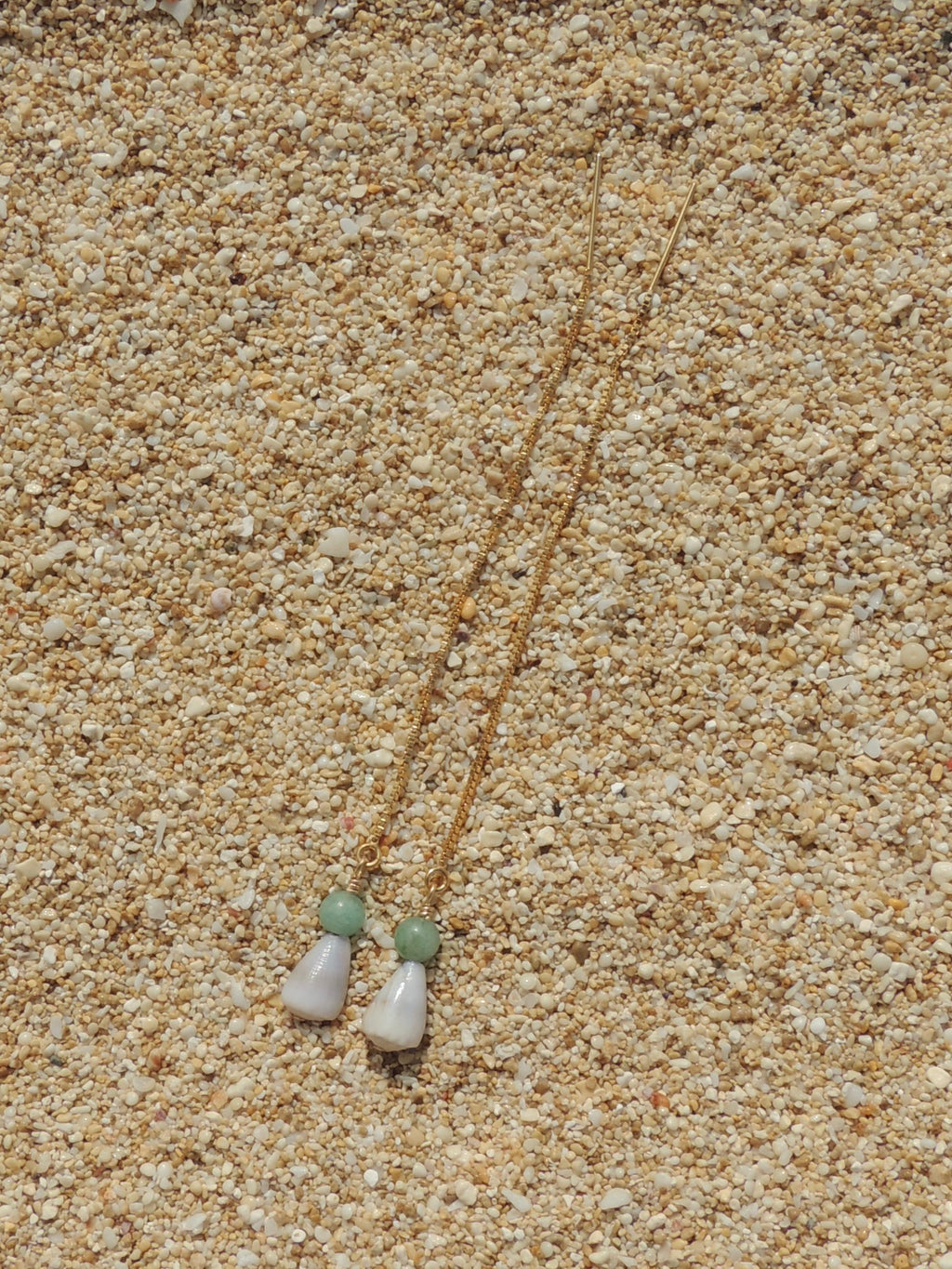 Cone Shell / Teal Bead Threaders