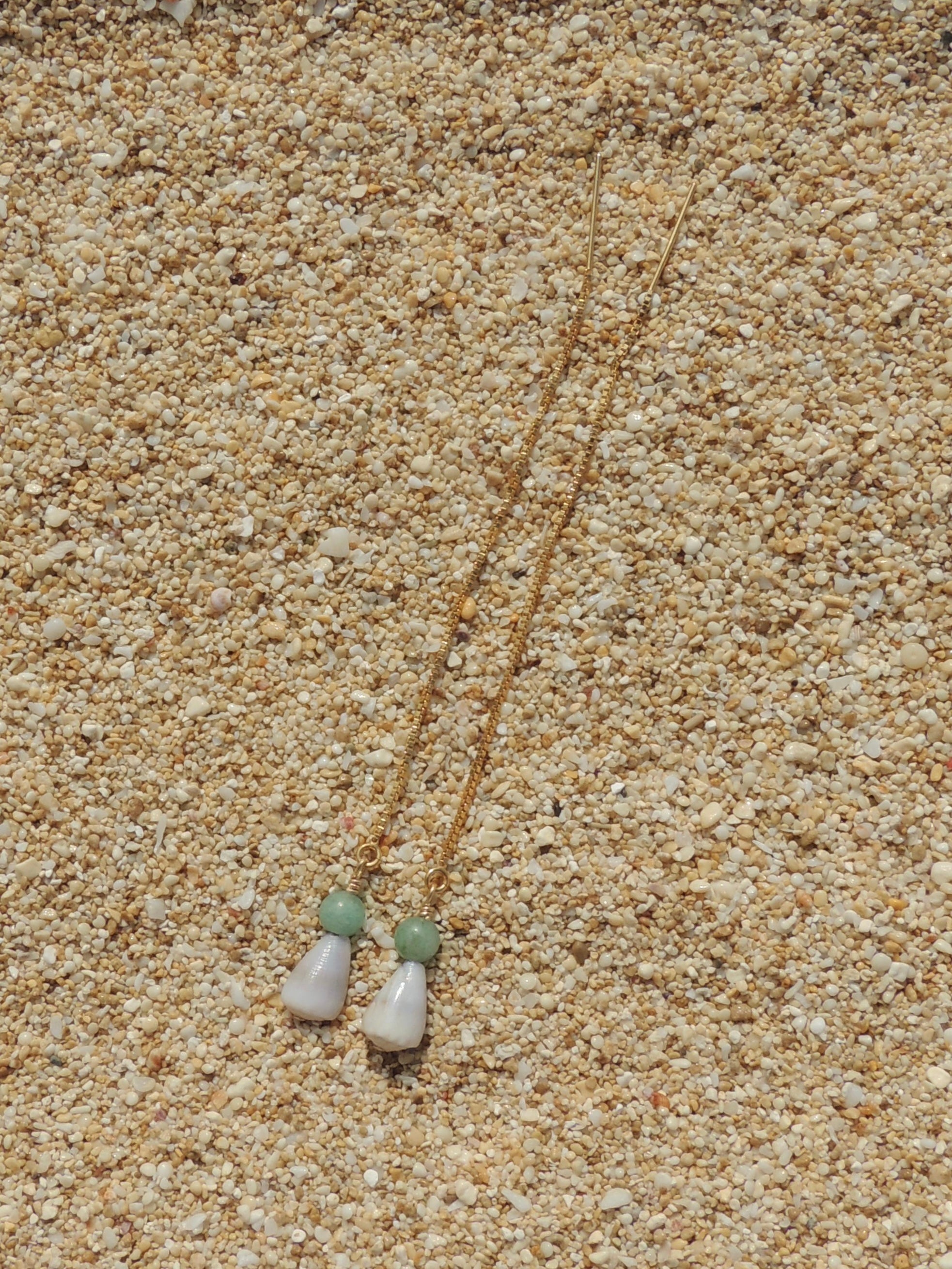 Cone Shell / Teal Bead Threaders