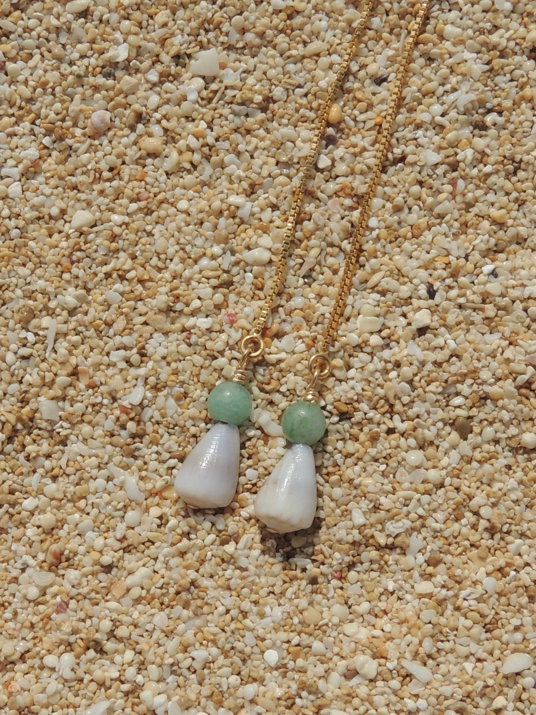 Cone Shell / Teal Bead Threaders