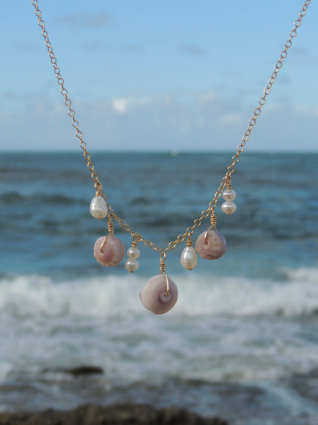 Mini Puka Shell Charm Necklace