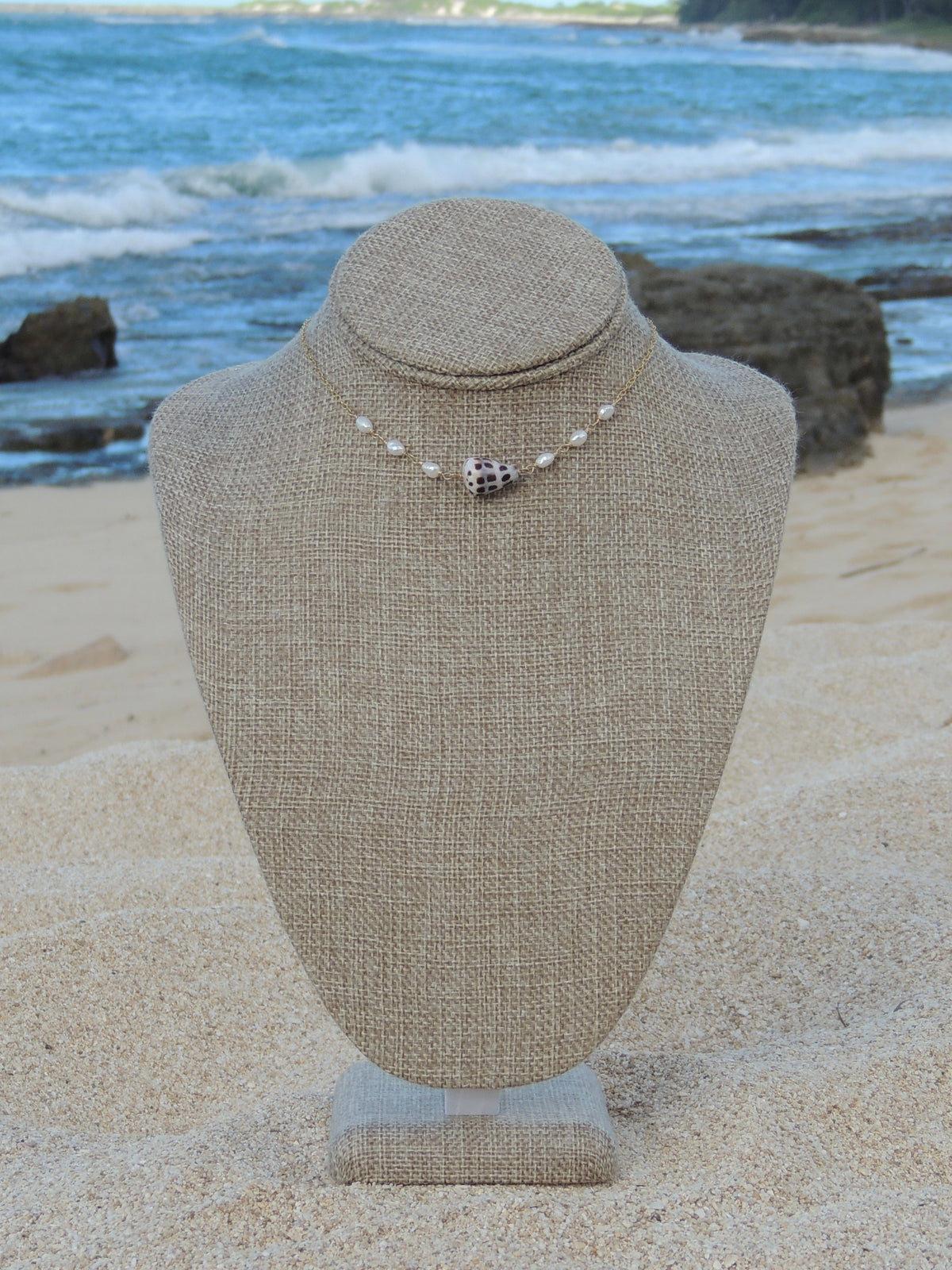 Hebrew Cone Shell Choker Necklace