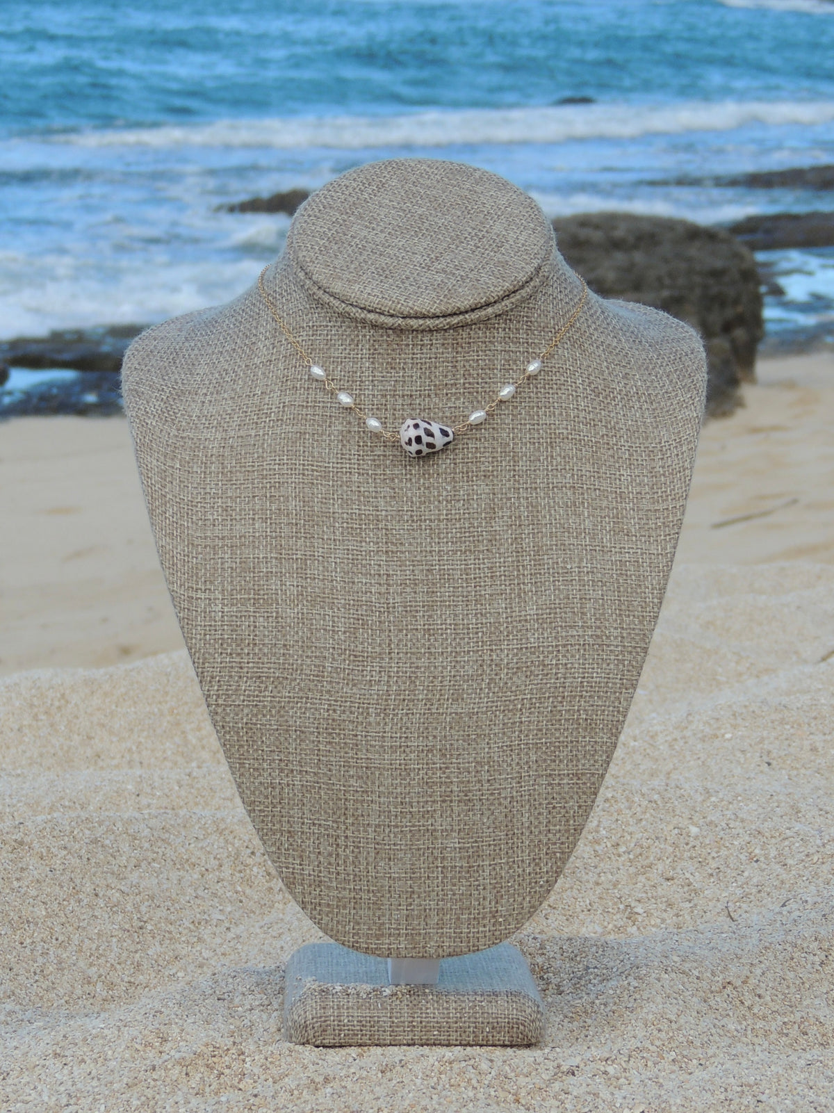 Hebrew Cone Shell Choker Necklace