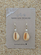 Honey Cowrie Shell Huggies