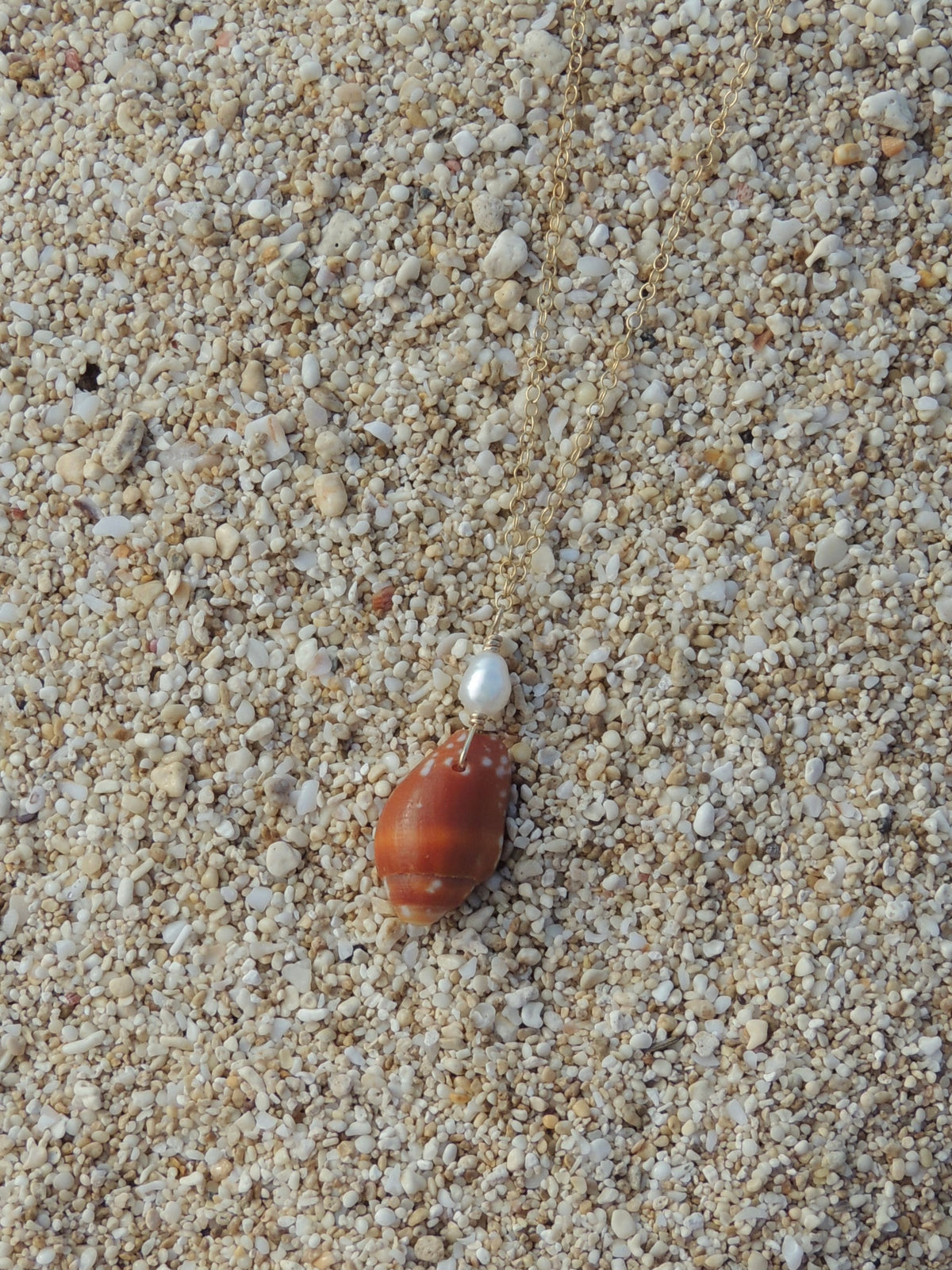 Orange Shell Necklace