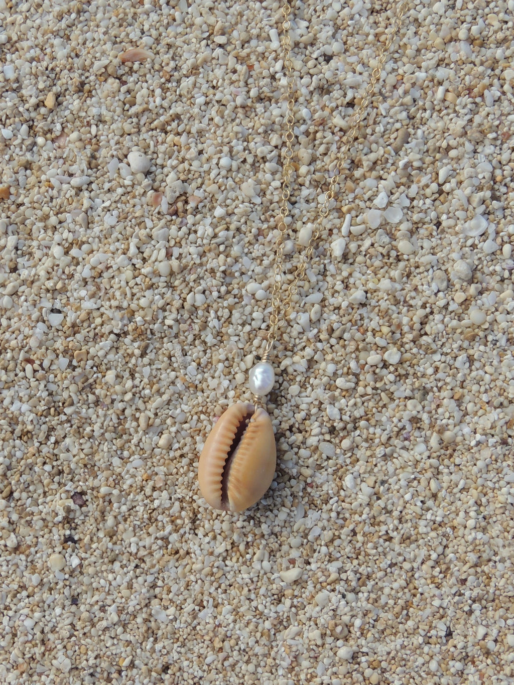 Honey Cowrie Shell Necklace