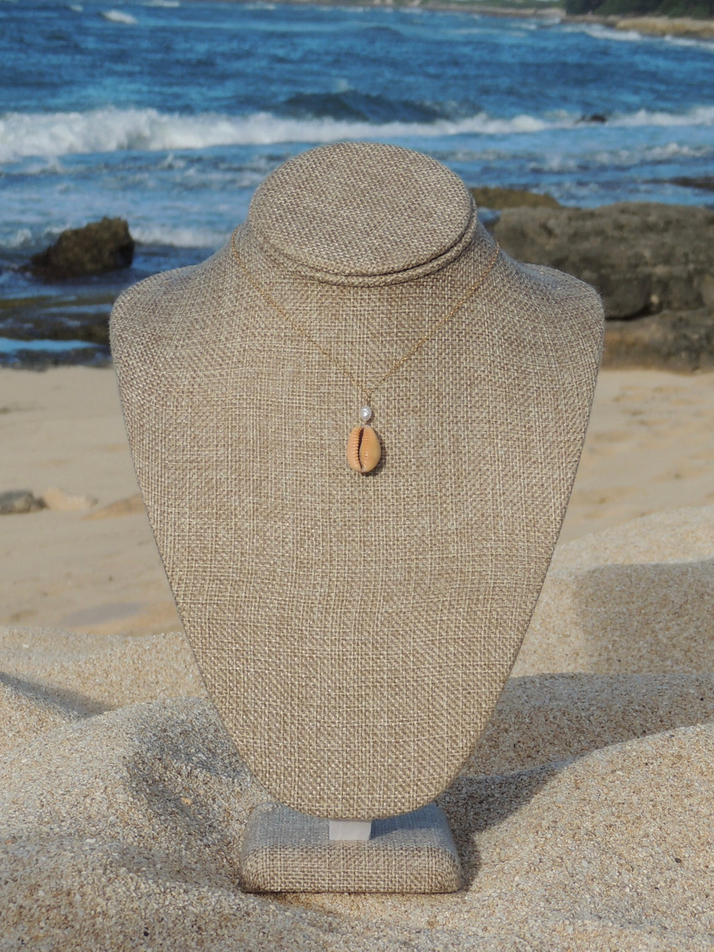Honey Cowrie Shell Necklace