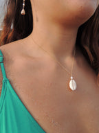 Granulated Cowrie Shell Necklace