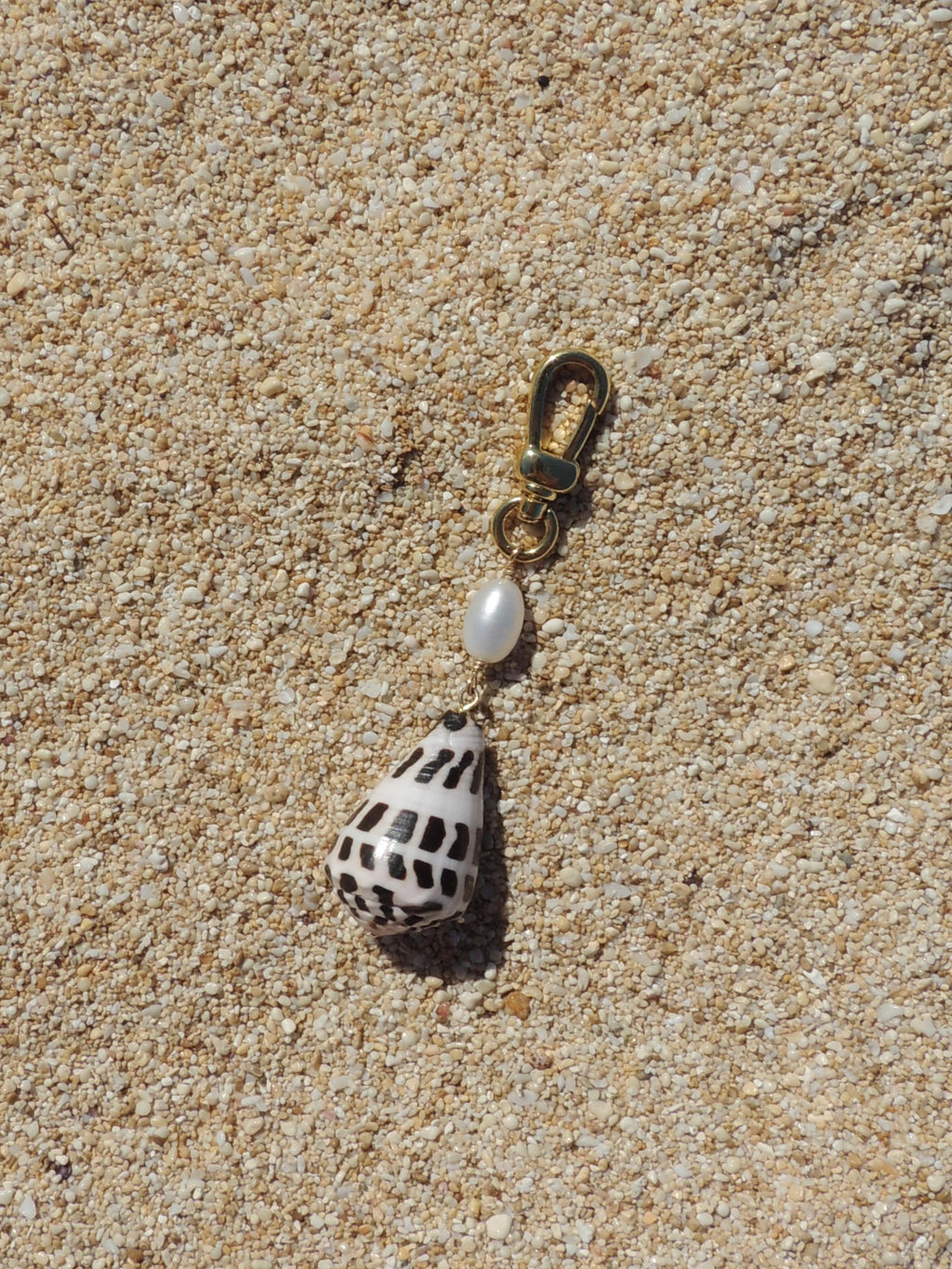 Hebrew Cone Shell Keychain