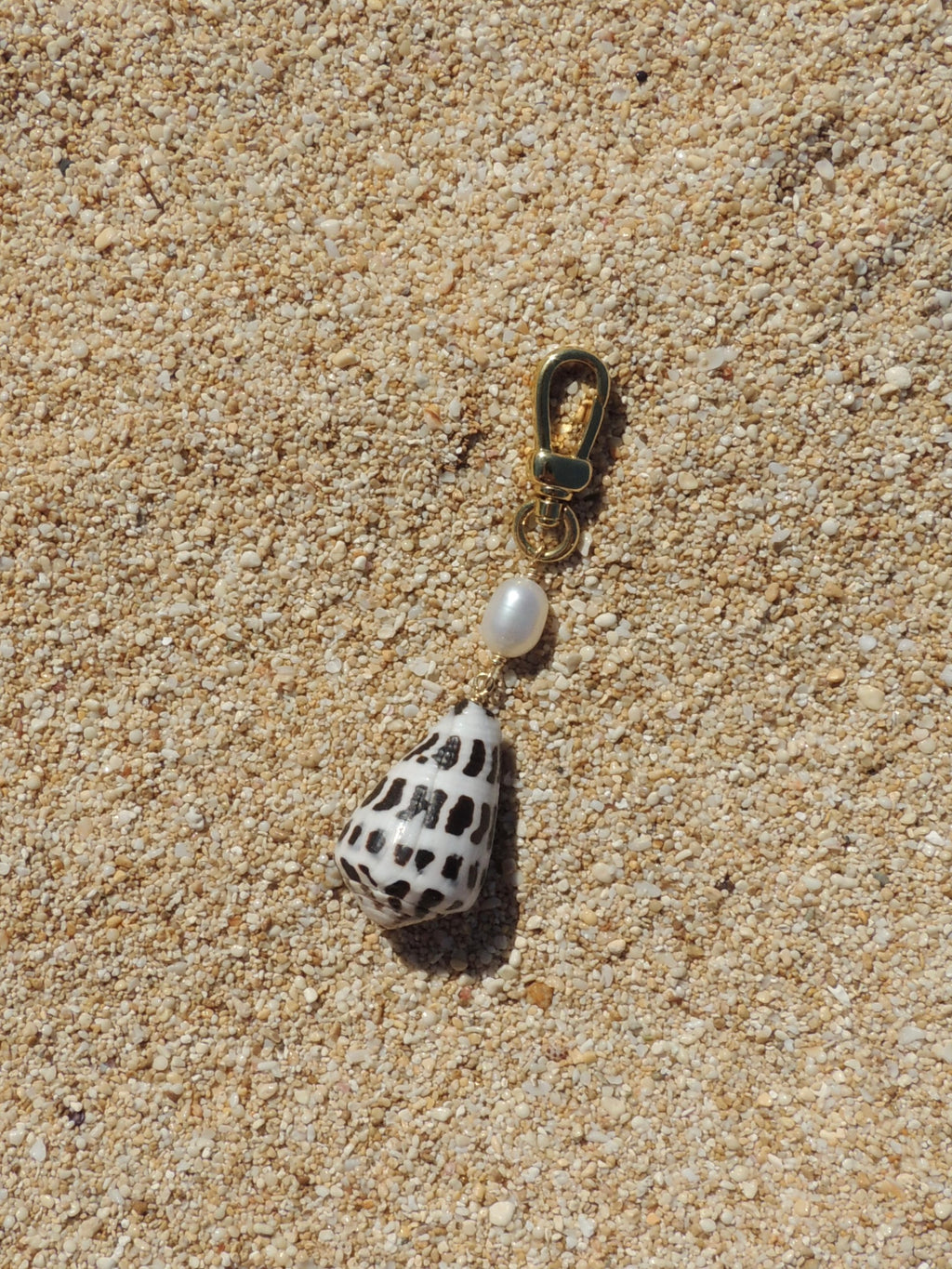 Hebrew Cone Shell Keychain