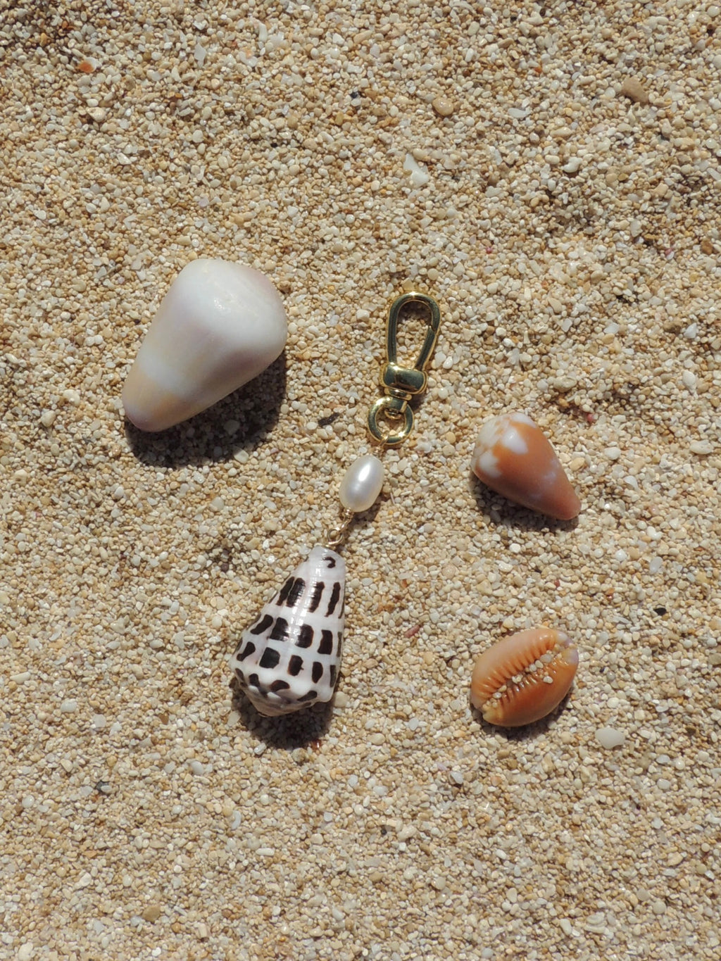 Hebrew Cone Shell Keychain