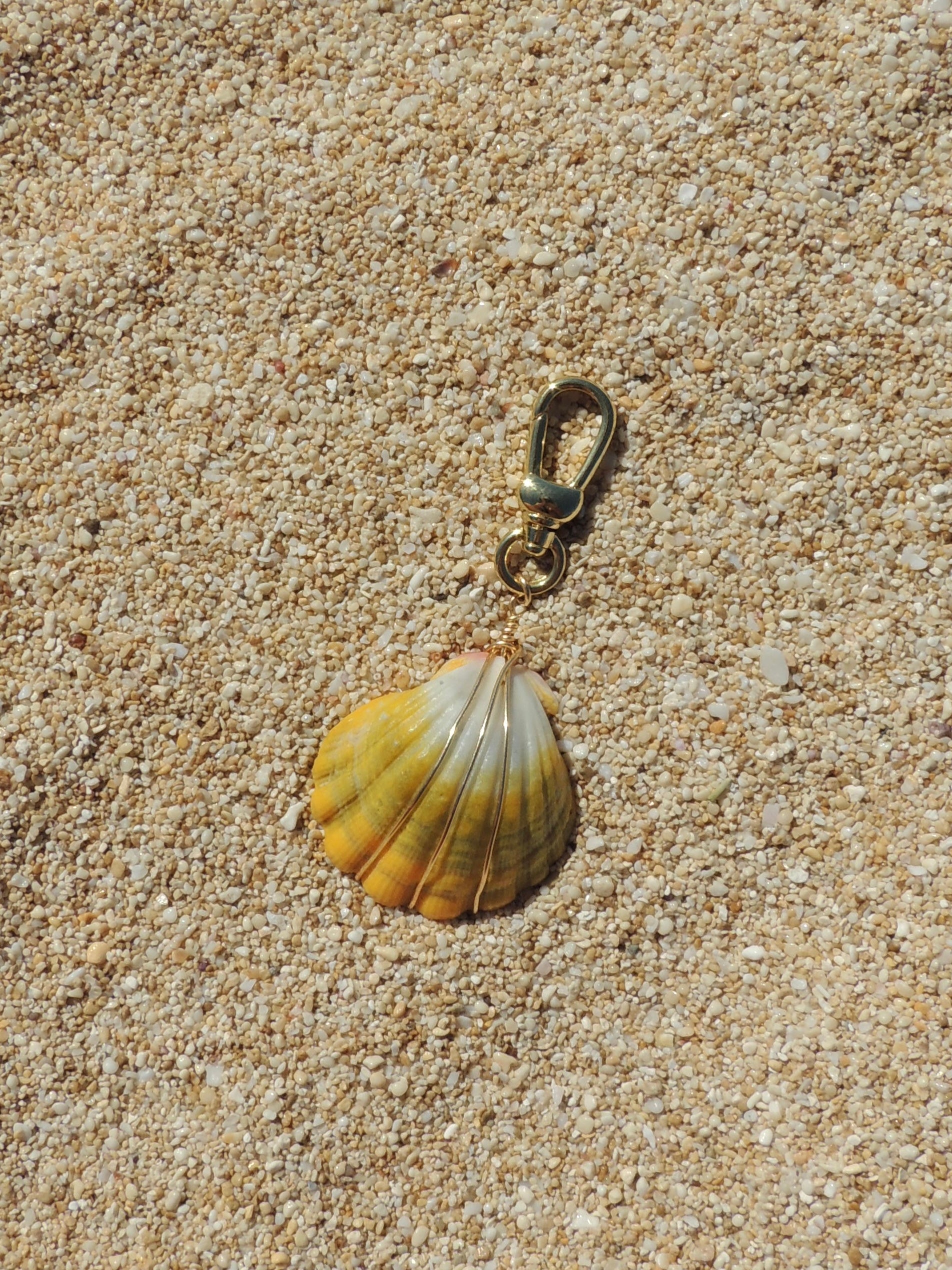Sunrise Shell Keychain