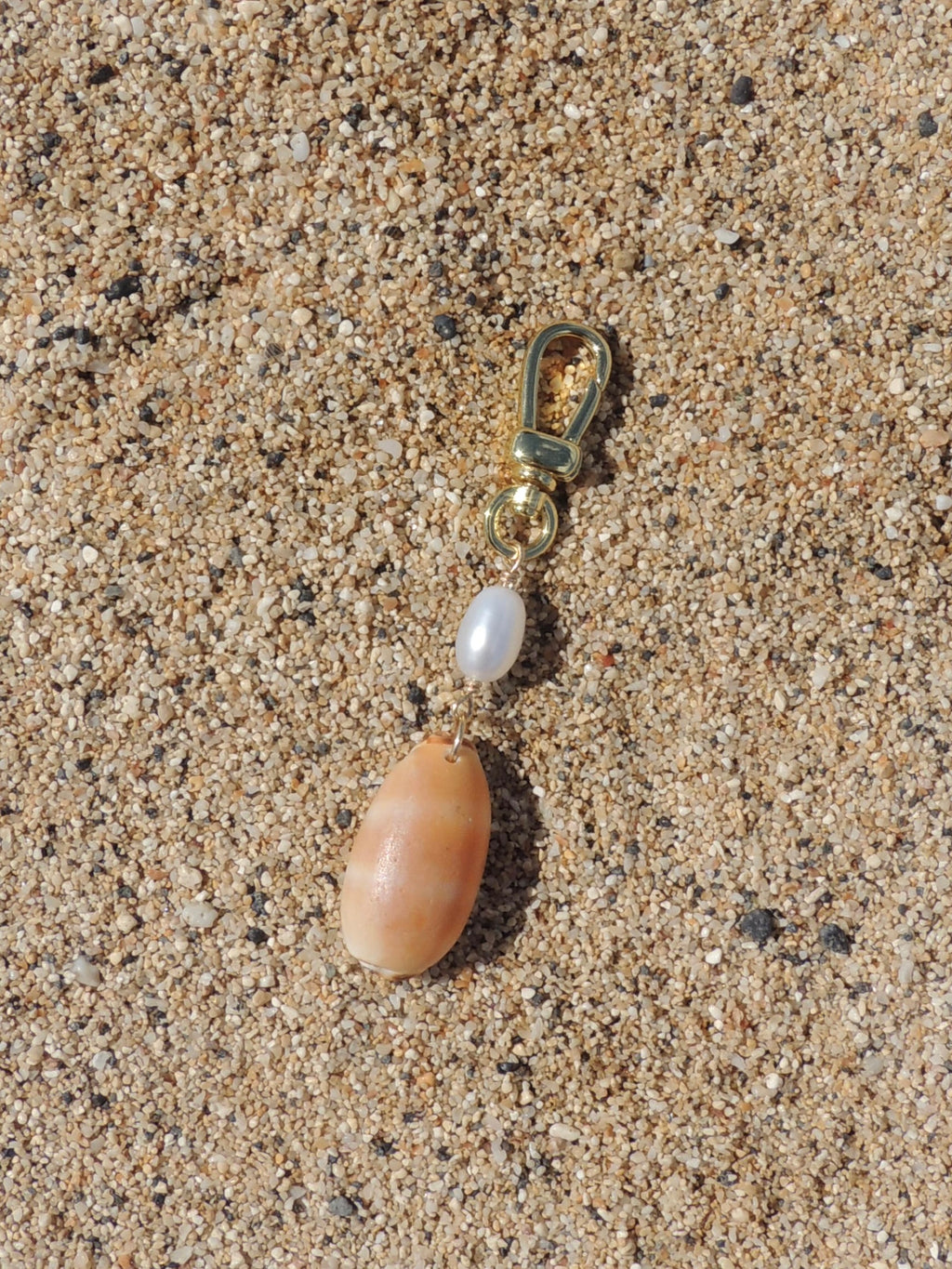 Isabella Cowrie Shell Keychain